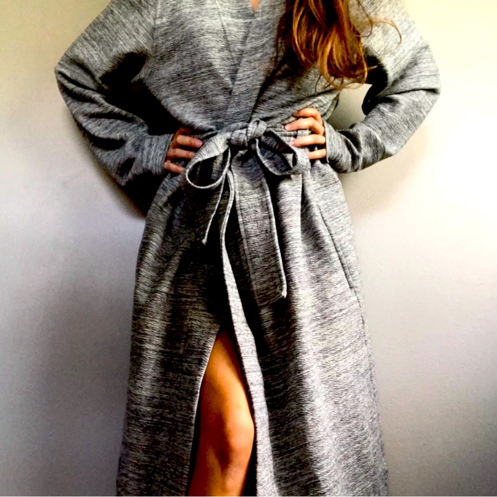 UGG Mens Kent Wrap Robe Blue Heather